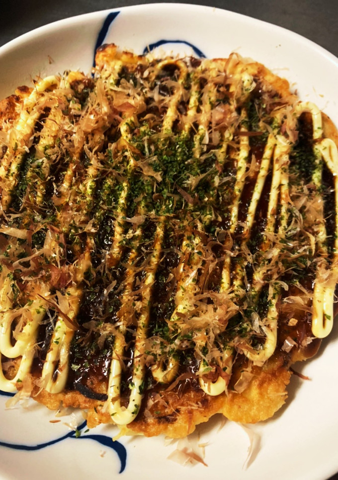 簡単！きのことシーフードのお好み焼き-レシピのメイン写真