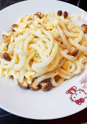 超簡単！生クリームうどん-レシピのメイン写真