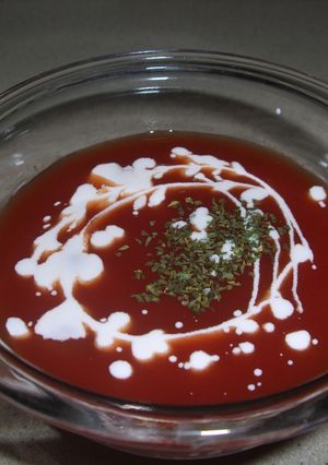 超簡単☆ひんやりトマトスープ-レシピのメイン写真