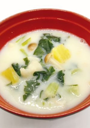 【病院】豚肉のごまみそスープ【給食】-レシピのメイン写真