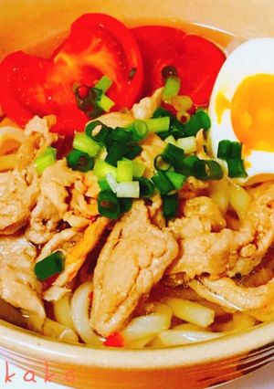 簡単★白だし冷やし肉うどん★-レシピのメイン写真