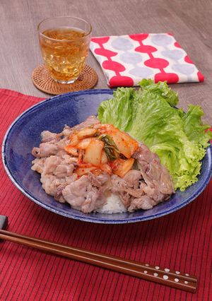 下味冷凍で簡単！天塩豚キムチ丼-レシピのメイン写真