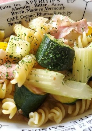 ベーコンとズッキーニのパスタ-レシピのメイン写真