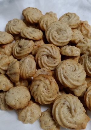 アーモンド入り絞り出しクッキー-レシピのメイン写真