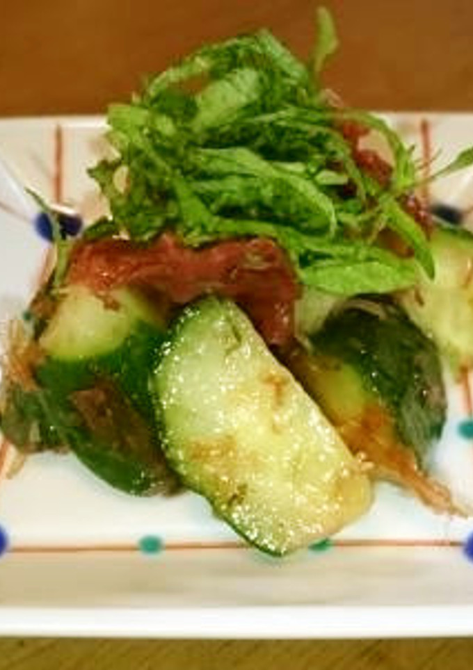 かんたん野菜料理　きゅうりの梅しそたたき-レシピのメイン写真