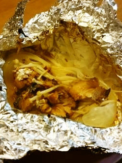 かんたん野菜料理 玉葱とサバ缶ホイル焼き-レシピのメイン写真