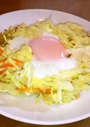 かんたん野菜料理　キャベツのすごもり卵-レシピのメイン写真