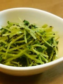 かんたん野菜料理 豆苗の塩昆布あえ-レシピのメイン写真