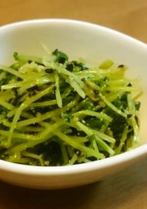 かんたん野菜料理　豆苗の塩昆布あえ-レシピのメイン写真