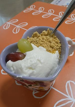 水切りヨーグルトヘルシーデザート-レシピのメイン写真
