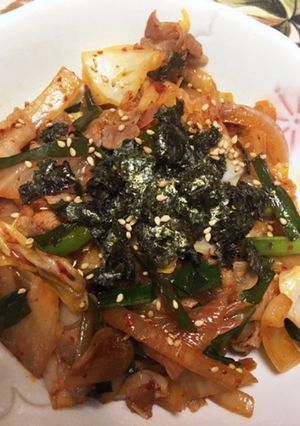 甘辛が美味しい豚キムチ丼-レシピのメイン写真