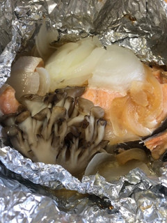 きのことシャケのホイル焼き-レシピのメイン写真