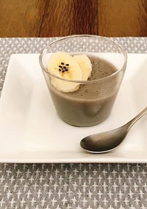 黒ごまバナナプリン-レシピのメイン写真