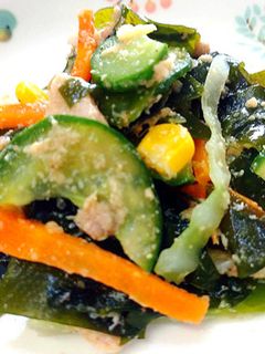 【保育園給食】わかめの酢の物-レシピのメイン写真