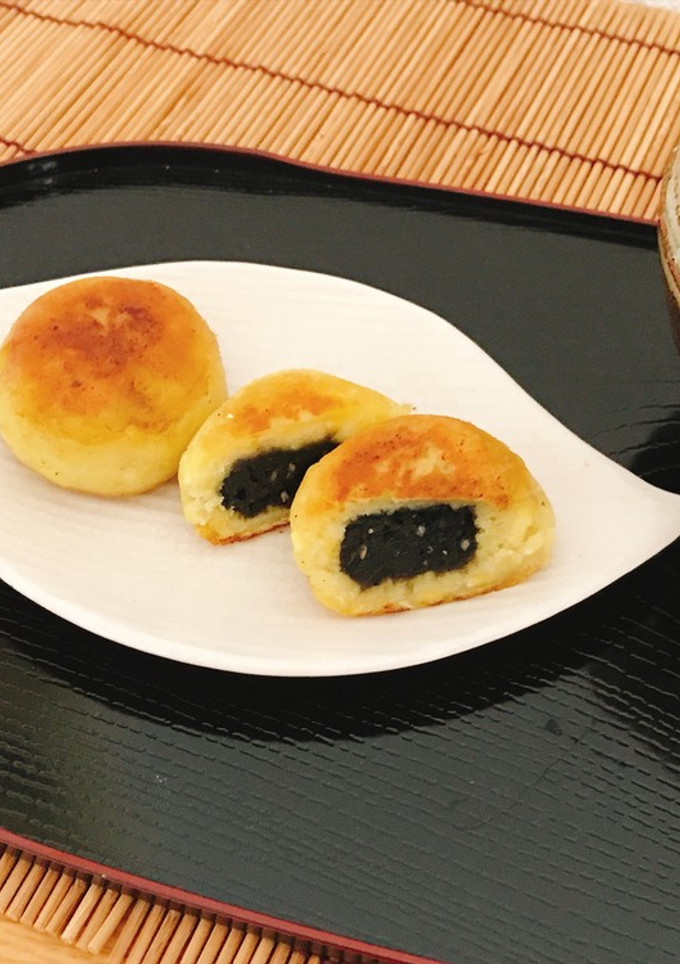 黒ごま餡のさつまいも饅頭-レシピのメイン写真