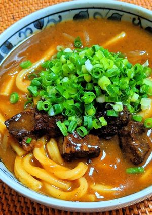 ビーフカレーうどん-レシピのメイン写真