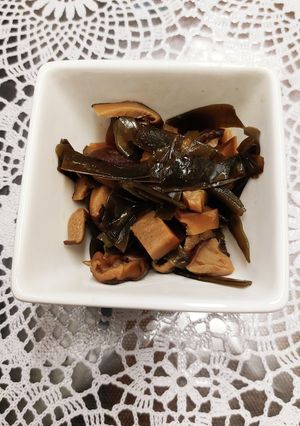 出汁とり後の干し椎茸と昆布の佃煮-レシピのメイン写真