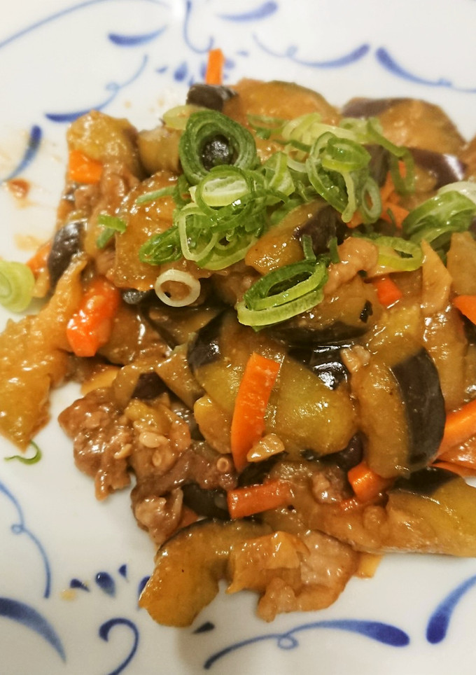 ★茄子と豚小間切れのスタミナ味噌炒め-レシピのメイン写真