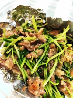 豆苗と牛肉の青椒肉絲風中華炒め-レシピのメイン写真