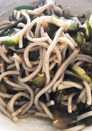 新しい味♡食欲ない時♡冷サッパリ混ぜ蕎麦-レシピのメイン写真