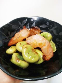 簡単♪そらまめと海老の塩炒め-レシピのメイン写真