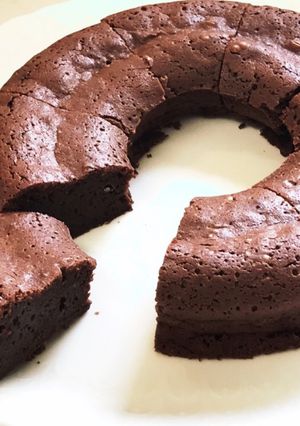 湯煎失敗チョコのリメイク ブラウニー-レシピのメイン写真