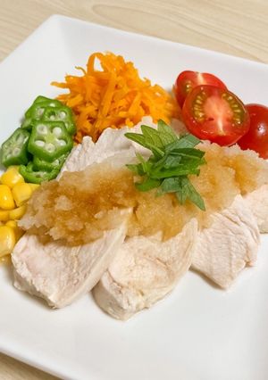 圧力鍋で！めっちゃ柔らかいサラダチキン☆-レシピのメイン写真