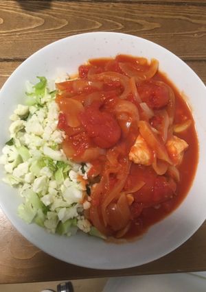 トマトソースカリフラワーライス-レシピのメイン写真