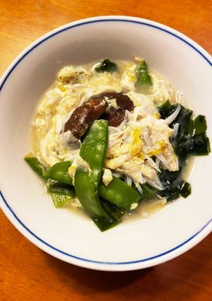 しらす、絹さや、山うどの卵とじ-レシピのメイン写真