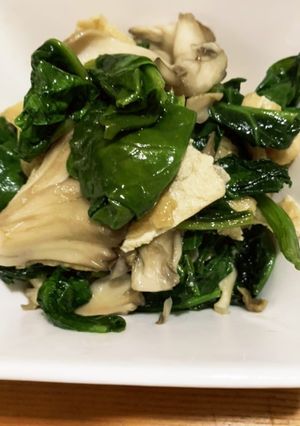 ほうれん草と舞茸の炒め-レシピのメイン写真