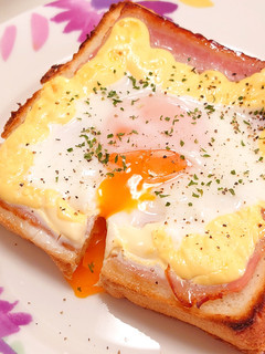 卵がとろける!!*マヨベーコントースト-レシピのメイン写真
