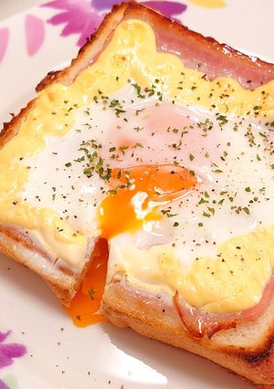 卵がとろける!!＊マヨベーコントースト-レシピのメイン写真