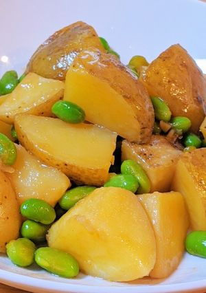 【お弁当にも】新じゃがと枝豆の炒め煮-レシピのメイン写真