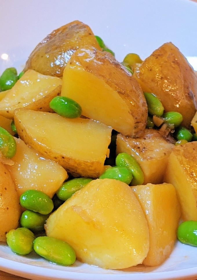 【お弁当にも】新じゃがと枝豆の炒め煮-レシピのメイン写真