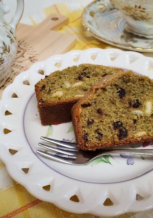 チョコと抹茶のパウンドケーキ-レシピのメイン写真