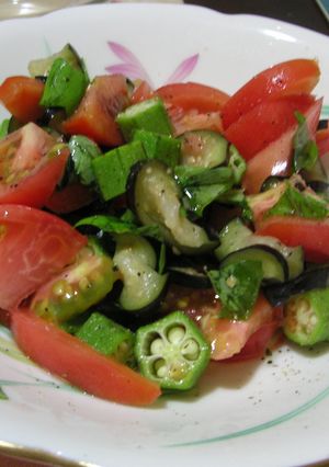 夏野菜のバジル風味-レシピのメイン写真