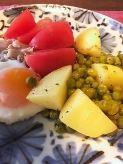 グリンピースのオリーブ油煮(朝ごはん)-レシピのメイン写真