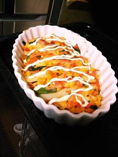 ポテトハム野菜のチーズ焼き♪-レシピのメイン写真