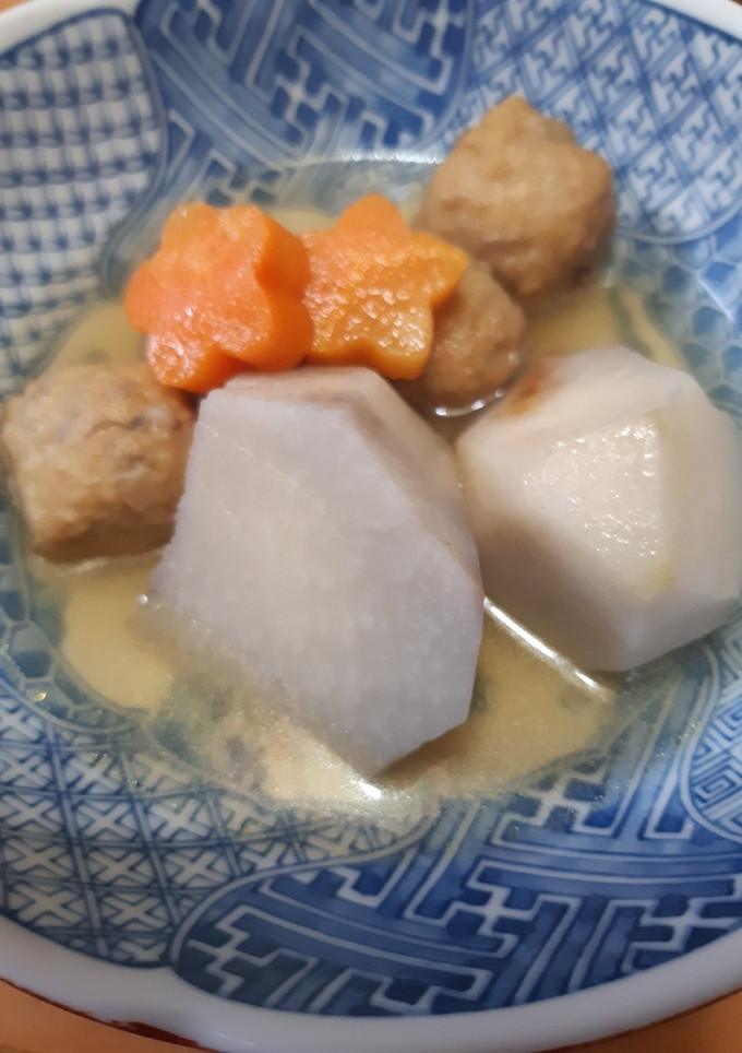 親芋と根菜つくねの煮物-レシピのメイン写真