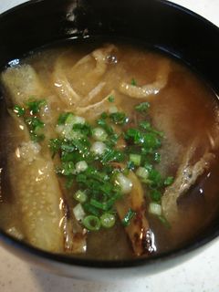 焼き茄子みそ汁(備忘録)-レシピのメイン写真