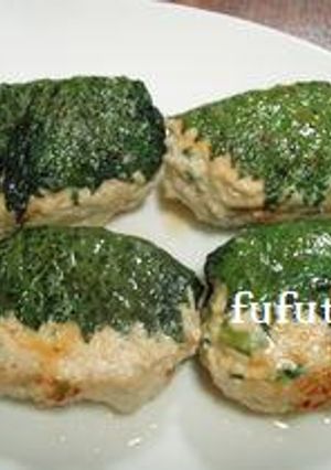 鶏つくねの青ジソ焼き-レシピのメイン写真