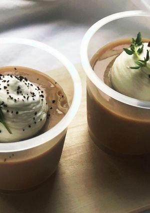 ゼラチンで簡単！豆乳プリン　紅茶プリン-レシピのメイン写真