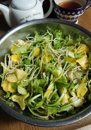 間引き菜（かり菜）とモヤシのナムル☆春-レシピのメイン写真