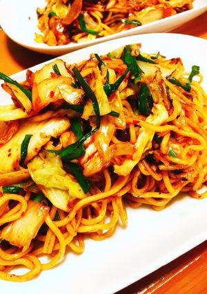キムチ焼きそば-レシピのメイン写真