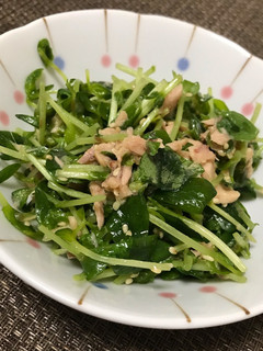 シャキシャキ!簡単豆苗のツナ和え-レシピのメイン写真