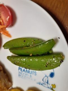 スナップえんどうのスパイス炒め♪-レシピのメイン写真