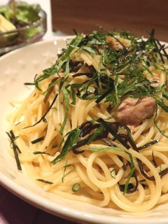 ツナと塩昆布の即席 和風パスタ~♪-レシピのメイン写真