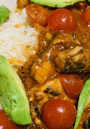 さば缶で！イタリアン風そうめん-レシピのメイン写真