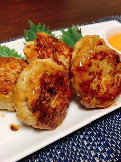 ふわふわ♡蓮根はんぺん入り鶏つくね-レシピのメイン写真