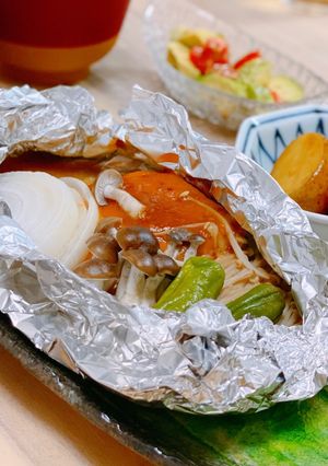 にんにく味噌でご飯がすすむ☆鮭のホイル焼-レシピのメイン写真